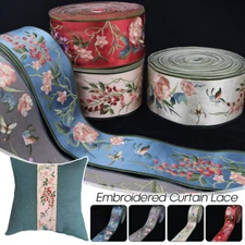 Embroidered Chinese Webbing Lace for Hanfu Clothing Trimming Sewing Curtain Chic