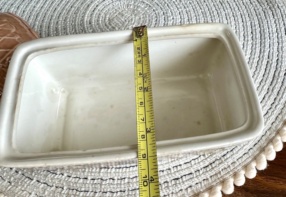 Vintage Sadler Ceramic Butter Dish Container Cottage Ware Cute Pattern eBay