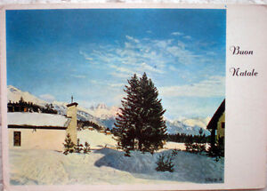 Cartolina 1970 Pasche Paesaggio Di Montagna Con Neve Buon Natale 843 Ebay