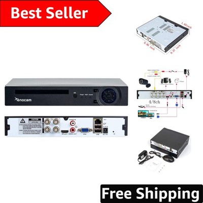 Versatile 4-Channel AHD DVR - Supports Multiple Camera Types & Easy Monitoring