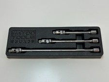 Matco Tools 38 Drive 3pc Spring Loaded Universal Flex Chrome Extension Set