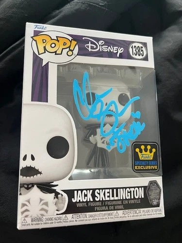 Signed Funko Pop! CHRIS SARANDON Jack Skellington Disney OCCM Exclusive Blue
