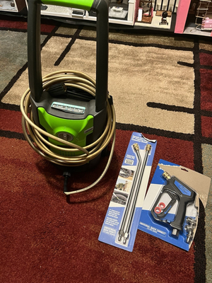 #ad #ad GreenWorks 1600 Cold Water Pressure Washer 1600 psi Quick Connect Gun Hose $350.00