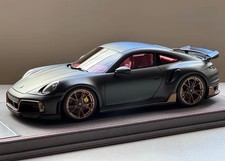 Porsche 911 Turbo S Techart Matt Charcoal Met Davis Giovanni 118 Scale