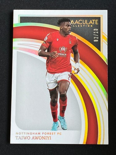 Taiwo Awoniyi 2022-23 Panini Immaculate Collection Holo Gold 02/10 #159