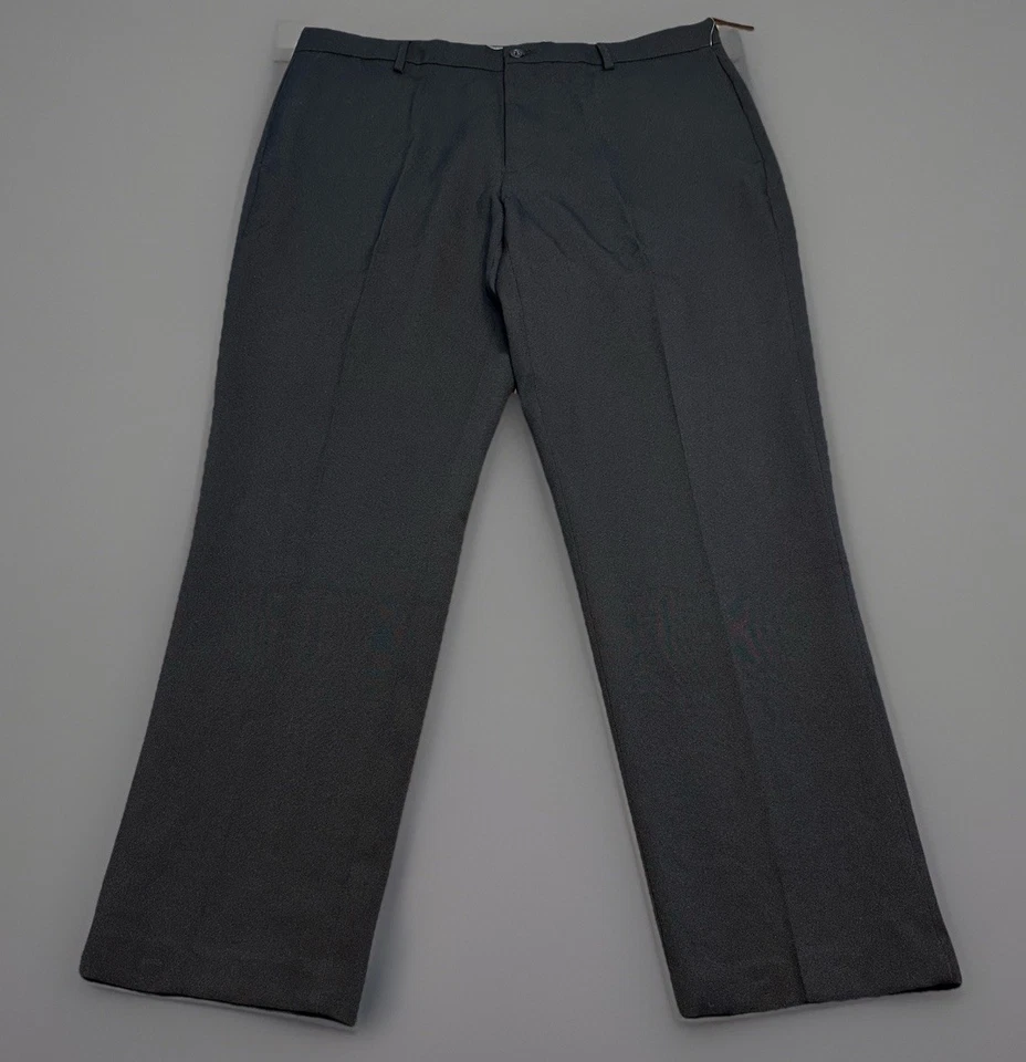 NUEVO DKNY Negro Performance Calce Ajustado Vestido Pantalón Para Hombres 36x30 Elastizado Frente Plano $70 Foto 2 de 4