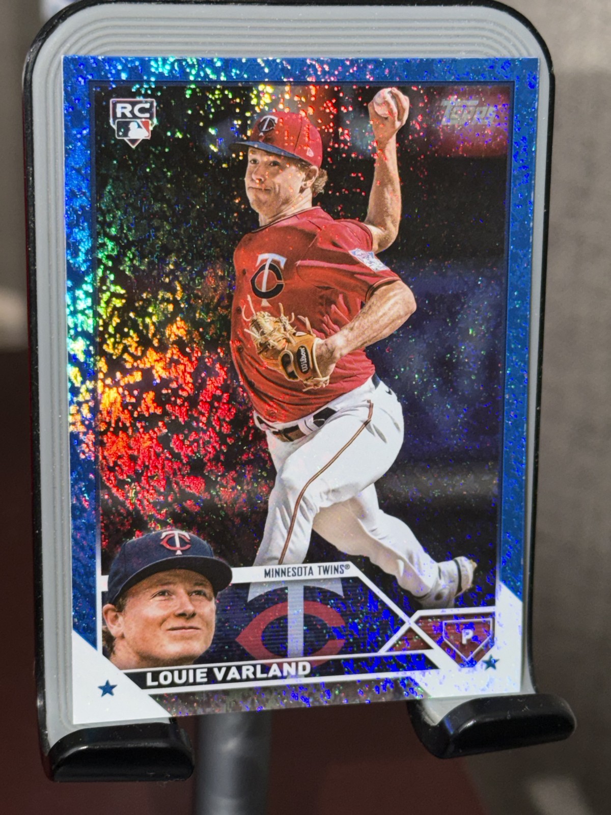 2023 Topps Series 2 - Louie Varland #441 Blue Foil /999 (RC)