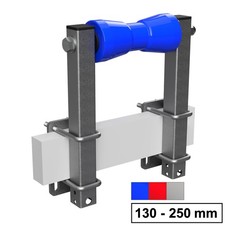 Rouleau de quille en polyuréthane avec supports galvanisé