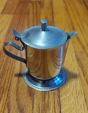 Vollrath 46205 5-oz Creamer Hinged Cover Stainless PITCHER