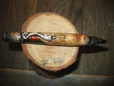 Gorgeous Handmade Mt Kunlun Twist ballpoint from Rock Maple Burl and Resin