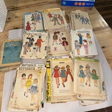 Huge Lot Of Vintage Sewing Patterns Mccalls Simplicity Butterrick