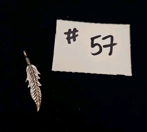 Sterling Southwestern Style Engraved Feather Pendant Shubes Manufacturing #57 - Picture 3 of 7