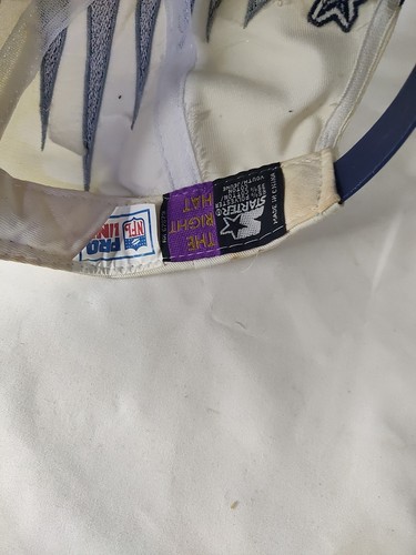 Gorra Dallas Cowboys Shockwave Snapback años 90 vintage NFL Proline firmada - Imagen 11 de 13