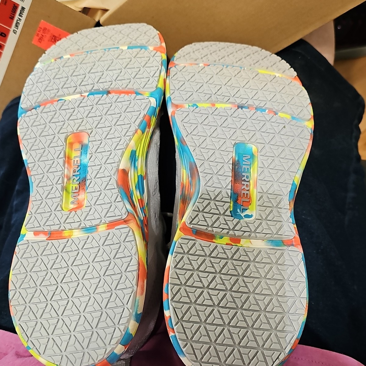 Merrell Moab Flight CF Lunar Athletic Shoes Gray Multicolor  display picture 3