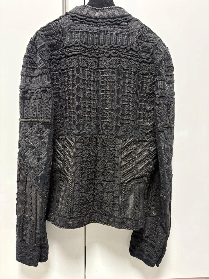 Balmain X H&M Velvet Black Embroidered Jacket RARE Limeted Edition - Bild 3 von 4