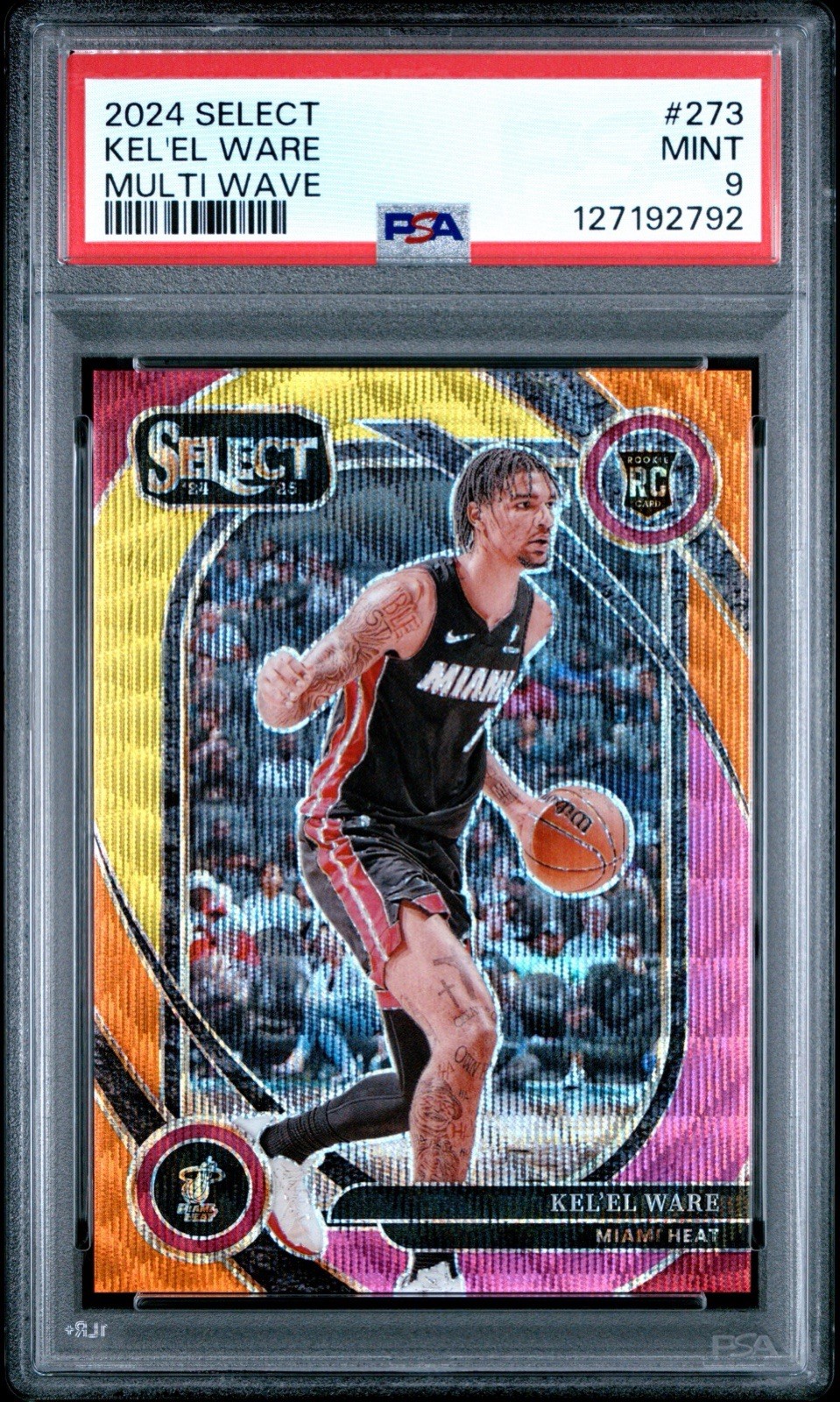 2024-25 Panini Select Courtside Multi Wave Prizm RC Kel'el Ware #273 /20 Kelel