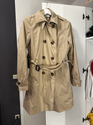 Stradivarius Trenchcoat Gr. L Creme Beige