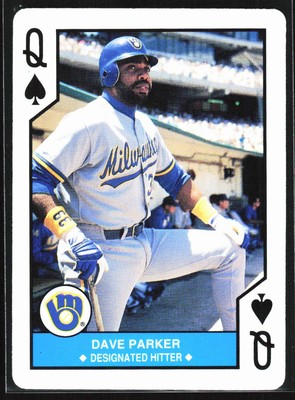 1990 MAJOR LEAGUE ALL-STARS DAVE PARKER MILWAUKEE BREWERS #Q SPADES