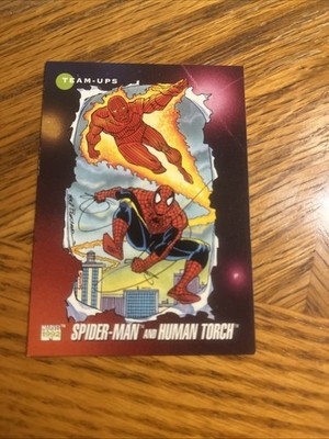 Marvel 1992 Impel Spider-Man and Human Torch #71