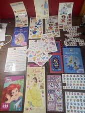 Sandylion large Disney Mickey  Minnie Mouse Princess sticker sheets Lot