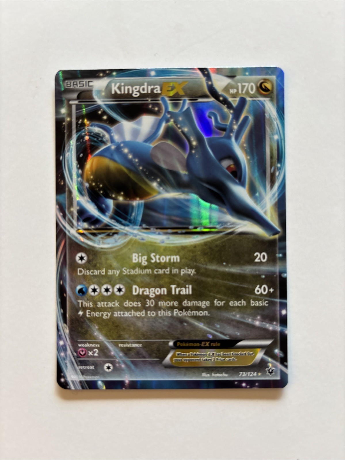 ** Kingdra EX 73/124 XY Fates Collide NM Pokemon