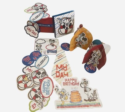 Disney Cruise Line Stateroom 8 Piece Birthday Decor Kit With Storage Box Bundle