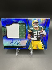 2020 Panini Cert - FFM  Signatures AJ Dillon #224 Mirror Blue /99 (AU, MEM, RC)