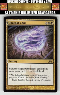 Magic_the_gathering Dragon's Maze #89 Obzedat's Aid