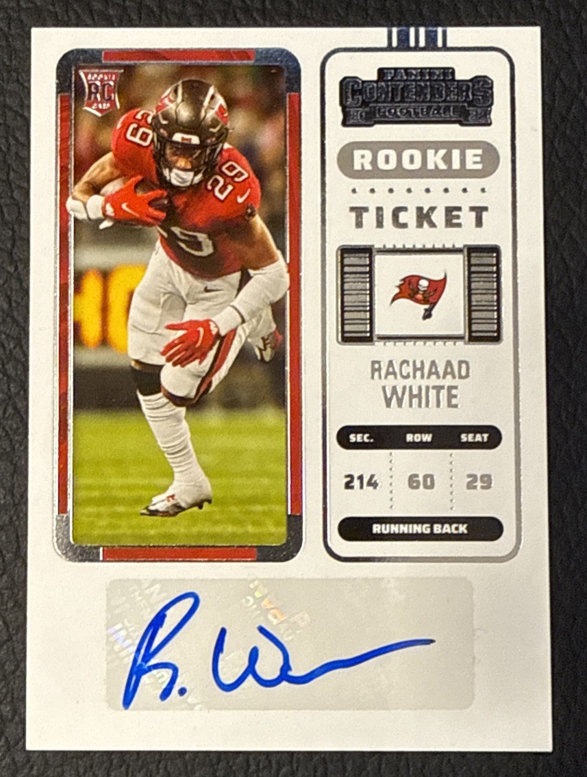 Rachaad White Panini Contenders #193 Rookie Autograph Ticket
