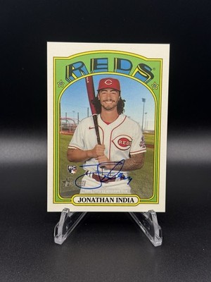 2021 Topps Heritage High Number Real One Autographs Jonathan India #ROA-JI (RC)