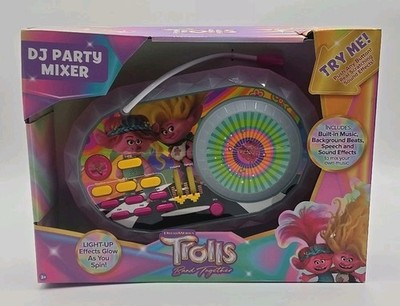 DreamWorks Trolls World Tour DJ Party Mixer Scratch Turntable New