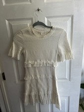 LoveShackFancy White Ruffle Dress Size Women’s Xs