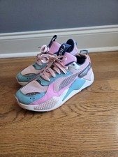 Puma RS-X JR Aurora Patel Pink Teal Sneaker Girls Size 6C