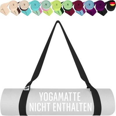 TECEUM Premium Yogamatte Tragegurt ? Extra Weich & Dick aus Baumwolle ?