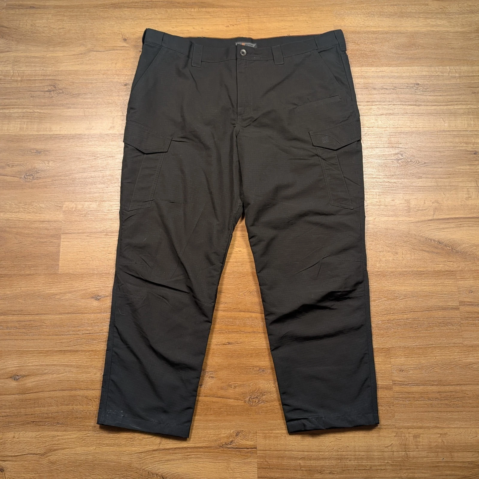 5.11 Tactical Fast Tac Urban Cargo Pants Mens 44x34(30) Black Ripstop Workwear