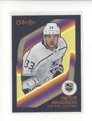 2023-24 O-Pee-Chee Retro Black #458 Viktor Arvidsson Kings /100