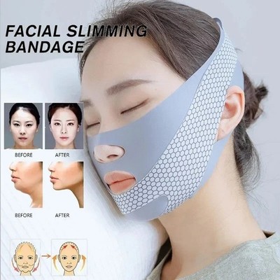 Face Slimming Bandage V Line Face Shaper Double Chin Reducer Face Lifting Belt A