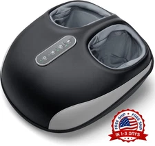 Masajeador de pies con calor, amasamiento profundo, compresión de aire Shiatsu