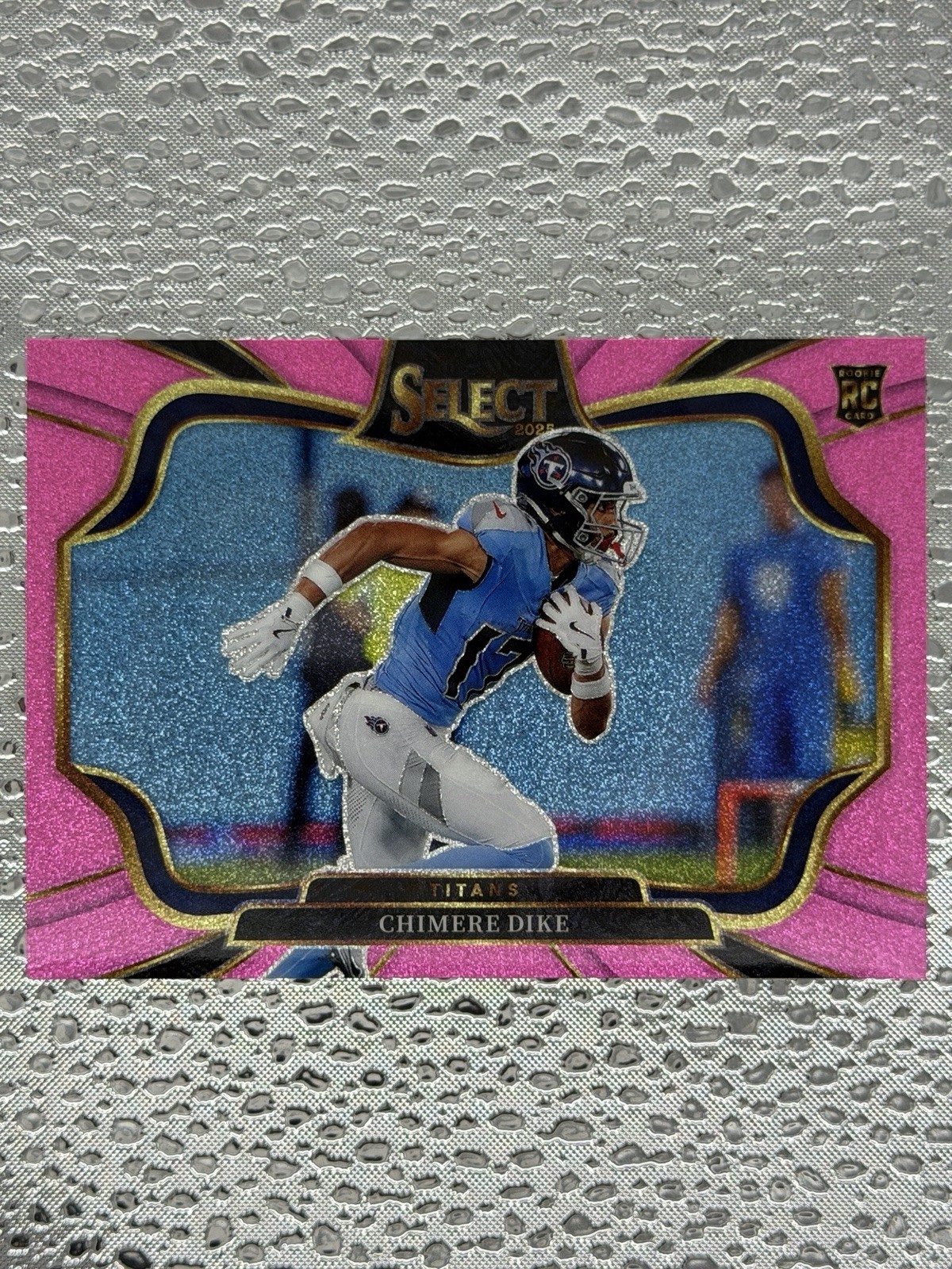 CHIMERE DIKE 2025 SELECT FIELD LEVEL ROOKIE PINK GLITTER PRIZM TITANS RC /15