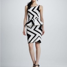 Alice + Olivia Monaco Zigzag Crochet Dress size XS