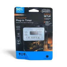 New in Box! MY TOUCH SMART SIMPLE SET PLUG-IN TIMER Indoor Lights/devices!36253