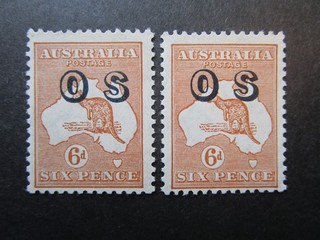 Kangaroo Stamps: Variety OS Mint Great Item Must Have (L346)
