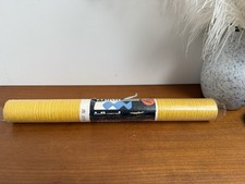 Vintage Yellow Vinyl Wallpaper, Full Roll, Crown Rainbow | 70s / 80s Retro Style