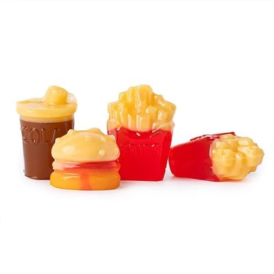 Bayside Candy Gummy Fast Food 3D Gummies   Assorted Fruit-Flavored