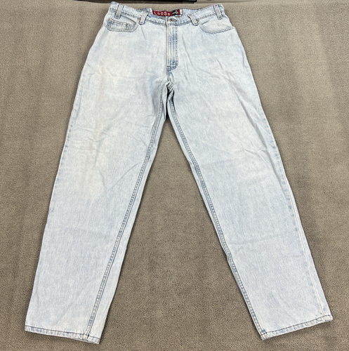 VTG Levis SilverTab Jeans Mens 34 Loose Tapered 34x34 Light Baggy Wide 90s USA