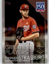 2019 Topps Update STEPHEN STRASBURG 150 Years 150th Anniversary/150 Nationals 39