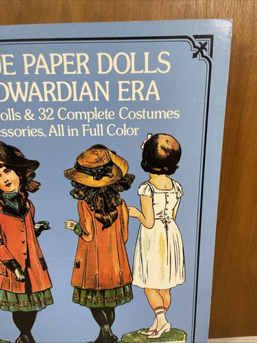 Antique Paper Dolls The Edwardian Era Book Lot Fashion Of The 1890S Epinal - Foto 7 di 24