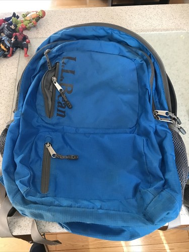 LL Bean Backpack model 302436 blue 