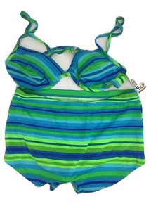lime green swimming costume