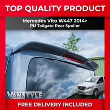 FITS MERCEDES VITO W447 2014+ REAR PU TAILGATE SPOILER OE WING NOT FIBREGLASS